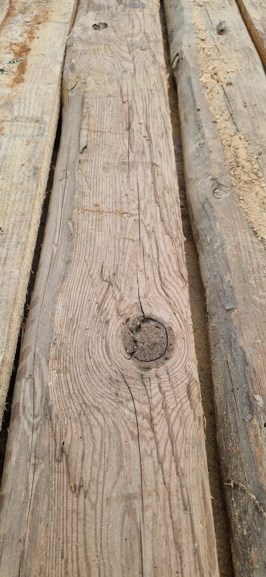 Hand hewn boards
